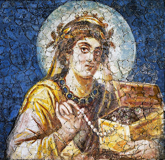 MATRONA CON GIOIELLI - TREVIRI GERMANIA IV SEC.